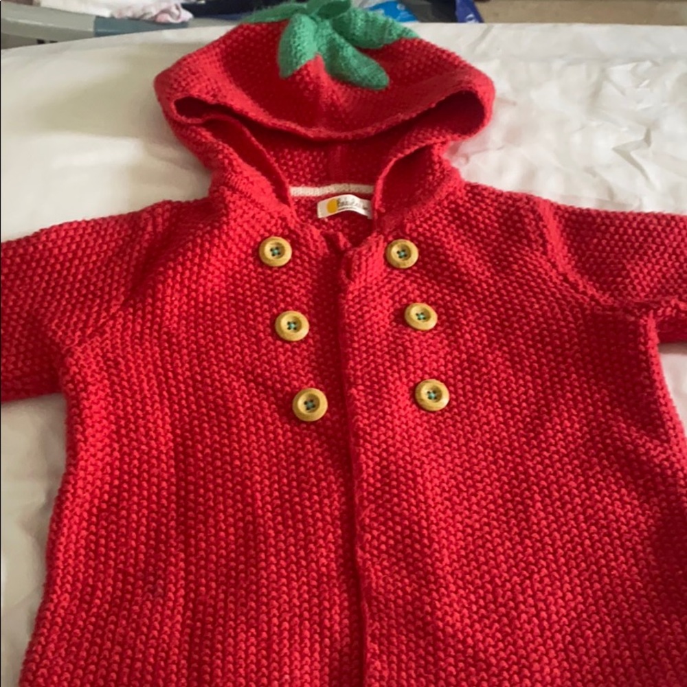 Mini Boden strawberry sweater